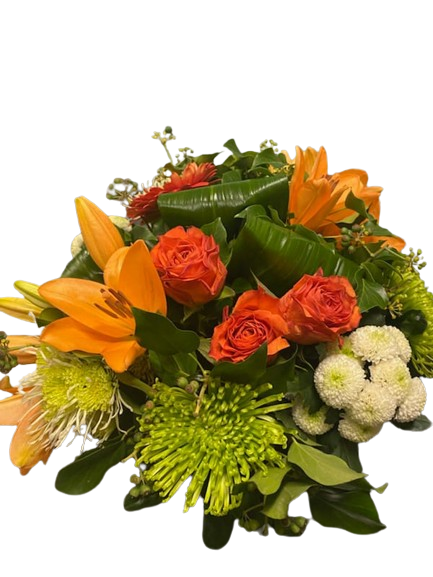 Bouquet rond sans bulle d'eau